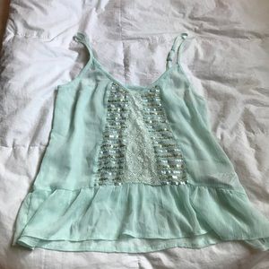 Teal tank top